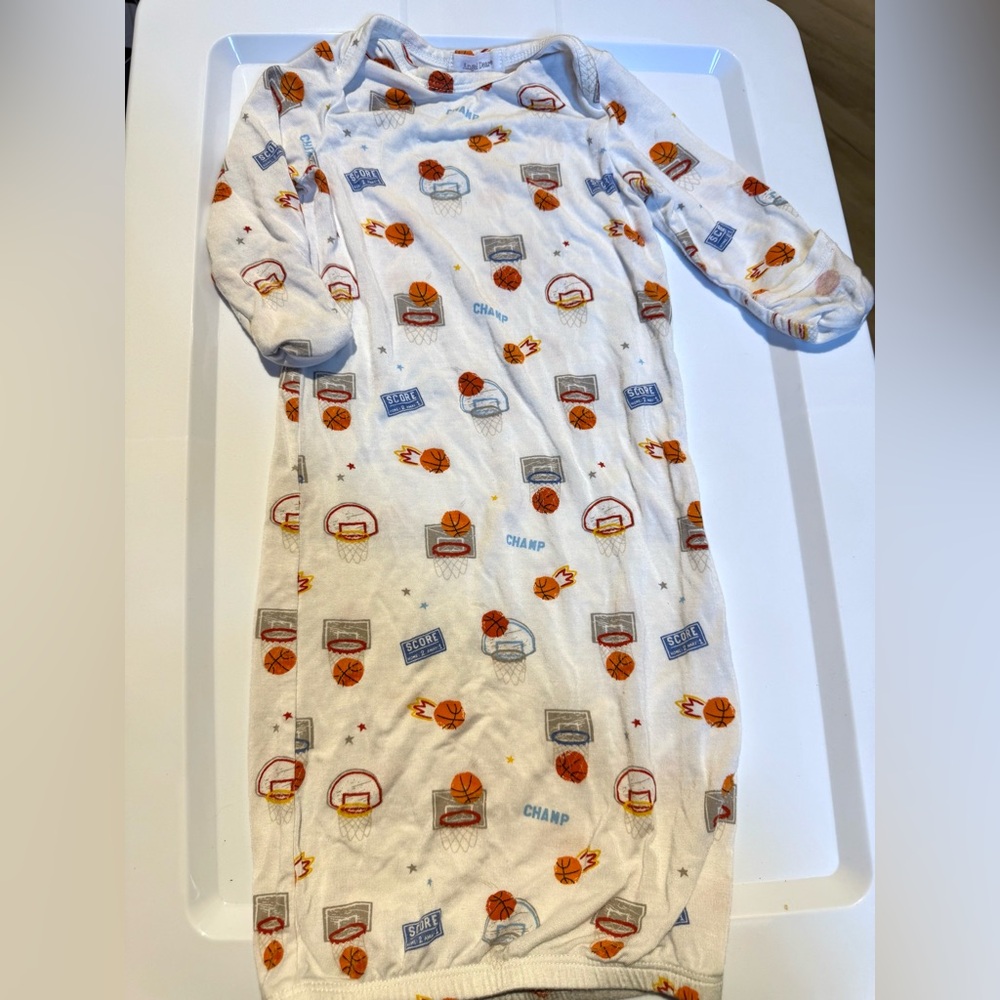 Angel Dear Newborn Nightgown Basketball